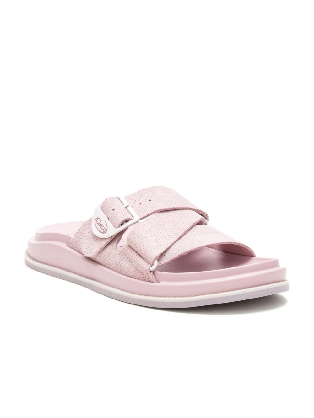 Chaco Townes Slide in perforated suede Rose Quartz - NEW